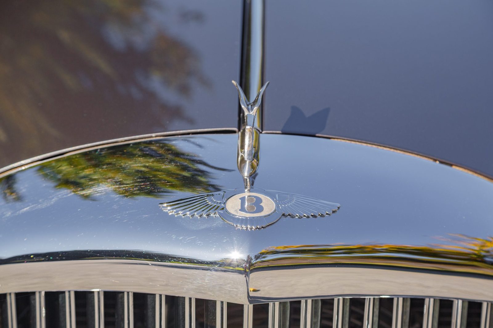Bentley flying B hood ornament and grille badge